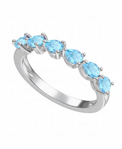 Macy's Garnet (1-1/4 Ct. T.w.) Ring In Sterling Silver (also Available In Multi-stones) In Metallic