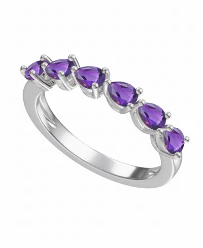 Macy's Garnet (1-1/4 Ct. T.w.) Ring In Sterling Silver (also Available In Multi-stones) In Purple