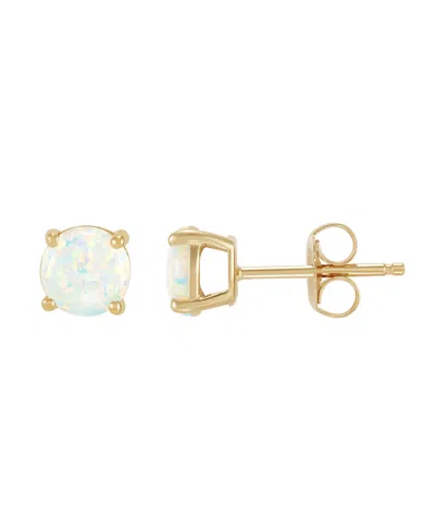 Macy's Garnet Stud Earrings (1-1/4 Ct. T.w.) In 10k Yellow Gold