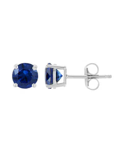 Macy's Garnet Stud Earrings (1-1/4 Ct. T.w.) In 10k Yellow Gold In Metallic