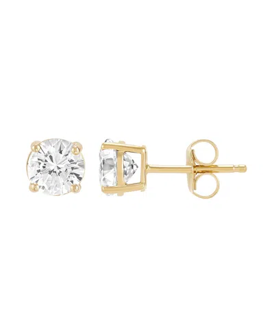 Macy's Garnet Stud Earrings (1-1/4 Ct. T.w.) In 10k Yellow Gold