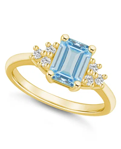 Macy's Gemstone And Diamond (1/5 Ct. T.w.) Ring In 14k Gold