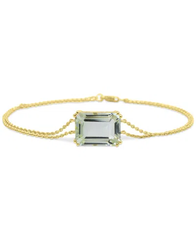 Macy's Gemstone Bracelet In 14k Gold-plated Sterling Silver