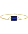 Macy's Gemstone Bracelet In 14k Gold-plated Sterling Silver In Gold