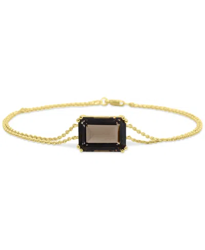 Macy's Gemstone Bracelet In 14k Gold-plated Sterling Silver