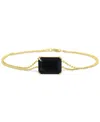 Macy's Gemstone Bracelet In 14k Gold-plated Sterling Silver In Gold