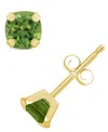 Macy's Gemstone Stud Earrings In 10k Yellow Gold In Peridot