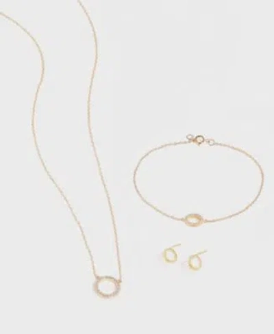 Macy's Giani Bernini Open Circle Jewelry Collection In Sterling Silver In Gold
