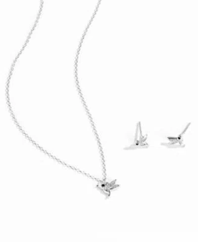 Macy's Giani Bernini Pave Hummingbird Jewelry Collection In Steling Silver