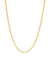 Macy's Glitter Rope Chain Necklace In 10k Yellow Gold In Gold