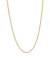 Macy's Glitter Rope Chain Necklace In 14k Yellow Gold In Gold