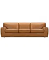 Macy's Glympton 110" Leather Sofa, Exclusively At