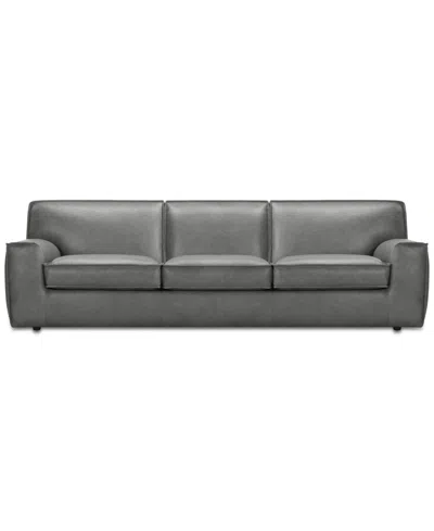 Macy's Glympton 110" Leather Sofa, Exclusively At