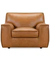 Macy's Glympton 44" Leather Arm Chair, Exclusively At