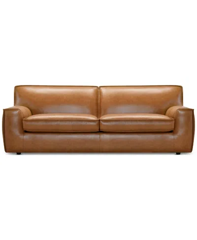 Macy's Glympton 92" Leather Sofa, Exclusively At