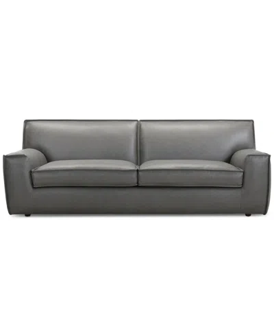 Macy's Glympton 92" Leather Sofa, Exclusively At