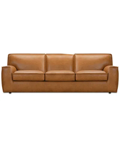 Macy's Glympton 98" Leather Sofa, Exclusively At