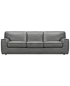 Macy's Glympton 98" Leather Sofa, Exclusively At