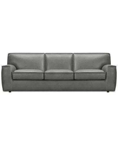 Macy's Glympton 98" Leather Sofa, Exclusively At
