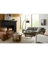 Macy's Glympton Leather Sofa Collection Macys Exclusive In Brown