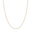 Macy's Gold-plated Beige Crystal Long Necklace In Gold
