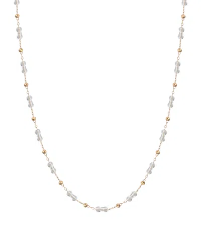 Macy's Gold-plated Clear Crystal Necklace
