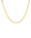 Macy's Gold Plated Dangling Discs Necklace In Gold-plated