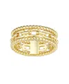 Macy's Gold-plated Link Statement Ring In Gold