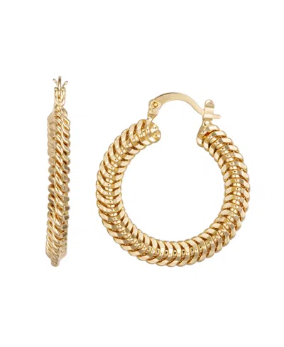 Macy's Gold-plated Wave Hoop Earrings