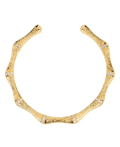 Macy's Gold-plated Cubic Zirconia Cuff Bracelet