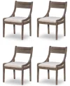 Macy's Greystone Ii Sling Back Side Chair 4pc Set In Grey