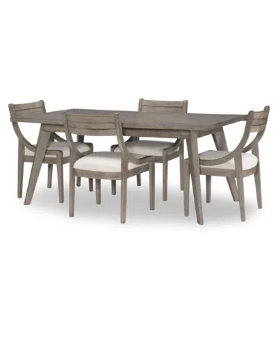 Macy's Greystone Ii 5-pc. Dining Set (rectangular Table & 4 Chairs)