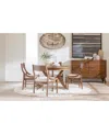 Macy's Greystone Ii 5-pc. Dining Set (round Table & 4 Chairs) In Brown