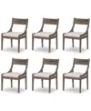 Macy's Greystone Ii Sling Back Side Chair 6pc Set In Grey