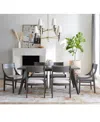 Macy's Greystone Ii 7-pc. Dining Set (rectangular Table & 6 Chairs) In Gray