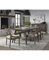 Macy's Greystone Ii 9-pc. Dining Set (rectangular Table & 8 Side Chairs) In Grey