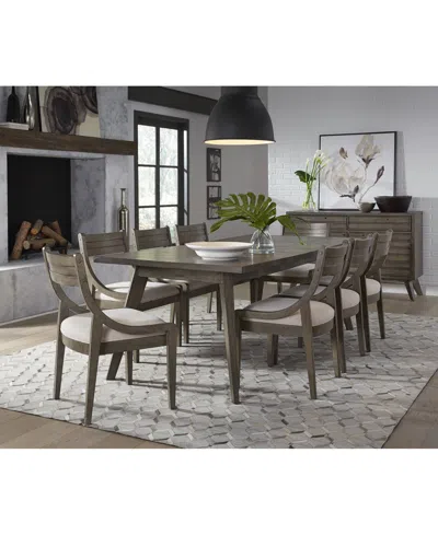 Macy's Greystone Ii 9-pc. Dining Set (rectangular Table & 8 Side Chairs)