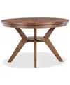 Macy's Greystone Ii Round Dining Table In Brown