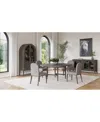 Macy's Griffith 5 Pc. Round Dining Set (table & 4 Side Chairs), Created For  In Dark Gray