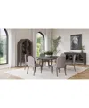 Macy's Griffith 7 Pc. Round Dining Set (table & 6 Side Chairs), Created For  In Dark Gray