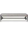 Macy's Griffith Dining Bench In Dark Gray