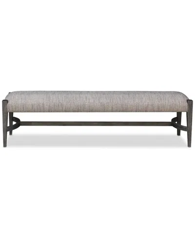 Macy's Griffith Dining Bench In Dark Gray