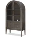 Macy's Griffith Display Cabinet In Dark Gray