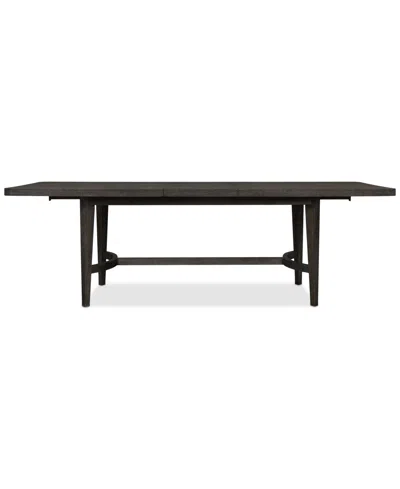 Macy's Griffith Rectangular Dining Table In Dark Gray
