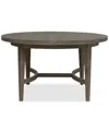 Macy's Griffith Round Dining Table In Dark Gray