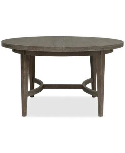 Macy's Griffith Round Dining Table In Dark Gray