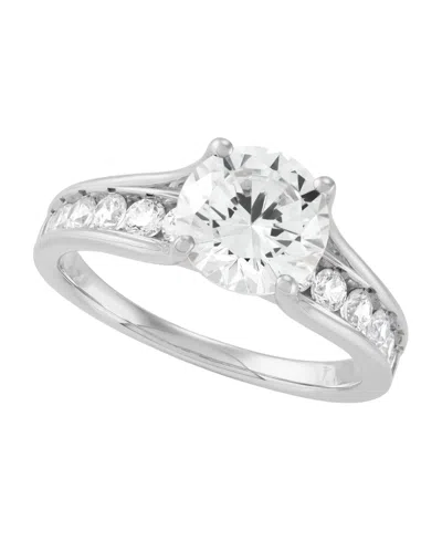 Macy's Grown With Love Certified Lab Grown Diamond Ring (2-1/2 Ct. T.w.) In 14k Yellow Gold In White Gold