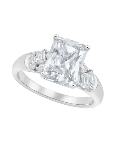 Macy's Grown With Love Igi Certified Lab Grown Diamond Engagement Ring (3-1/2 Ct. T.w.) In 14k White Gold In Metallic