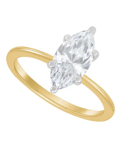 Macy's Grown With Love Igi Certified Lab Grown Diamond Solitaire Engagement Ring (1-1/2 Ct. T.w.) In 14k Wh In Gold