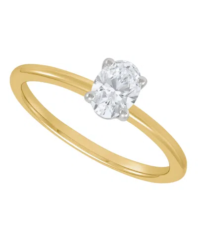 Macy's Grown With Love Igi Certified Lab Grown Diamond Solitaire Engagement Ring (1/2 Ct. T.w.) In 14k Whit In Gold